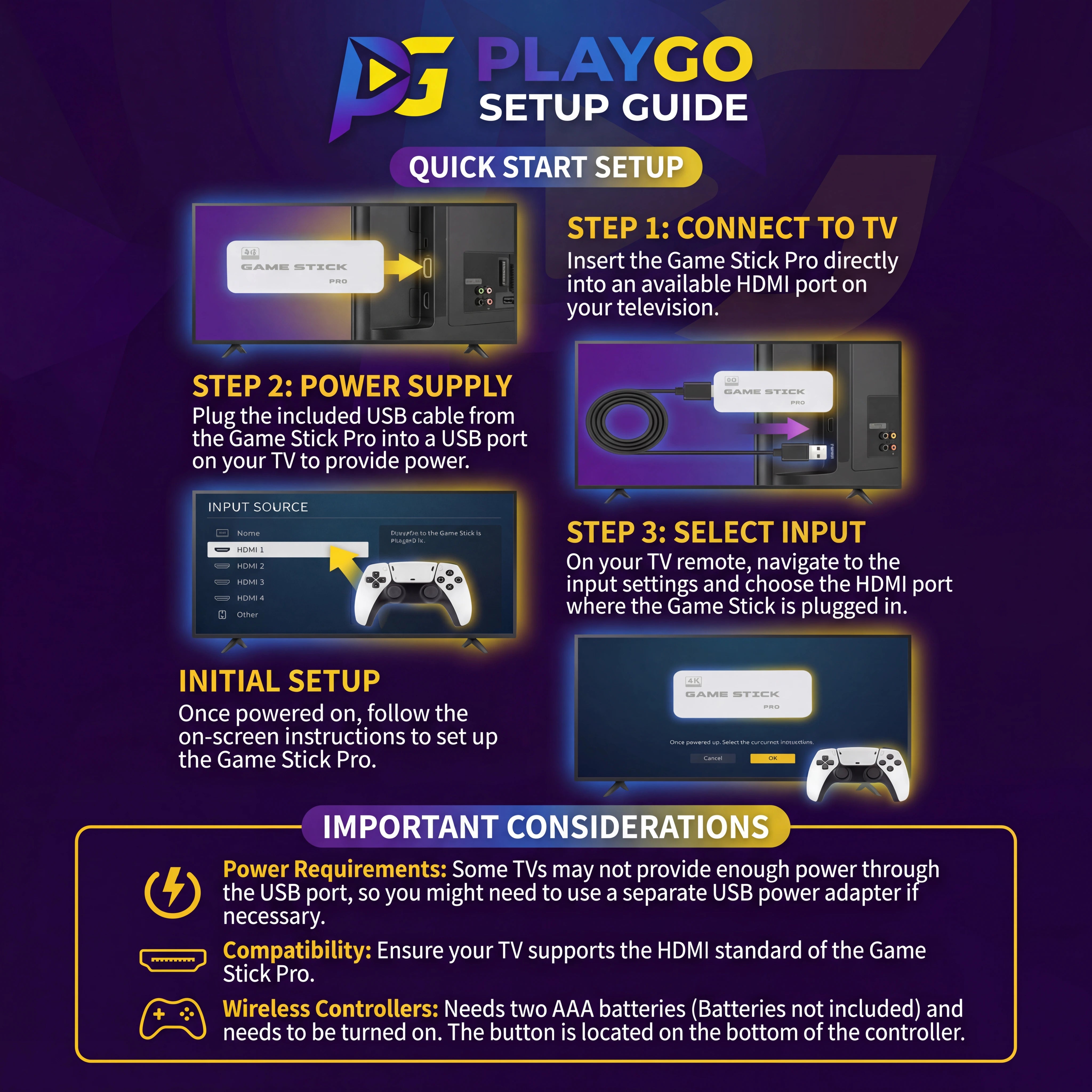 PlayGO™ PRO Game Stick (2026 ULTRA EDITION)