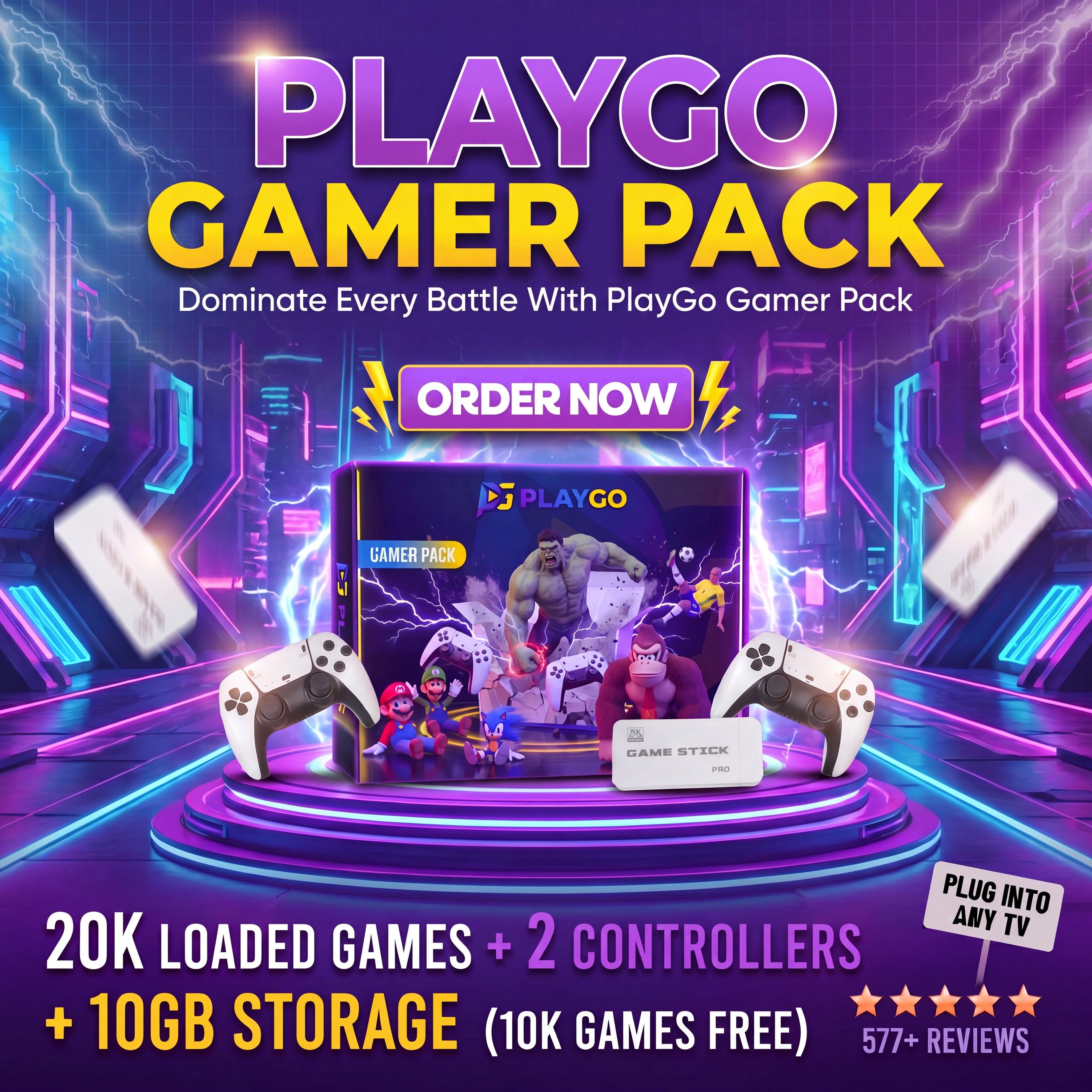 PlayGO™ PRO Game Stick (2026 ULTRA EDITION)