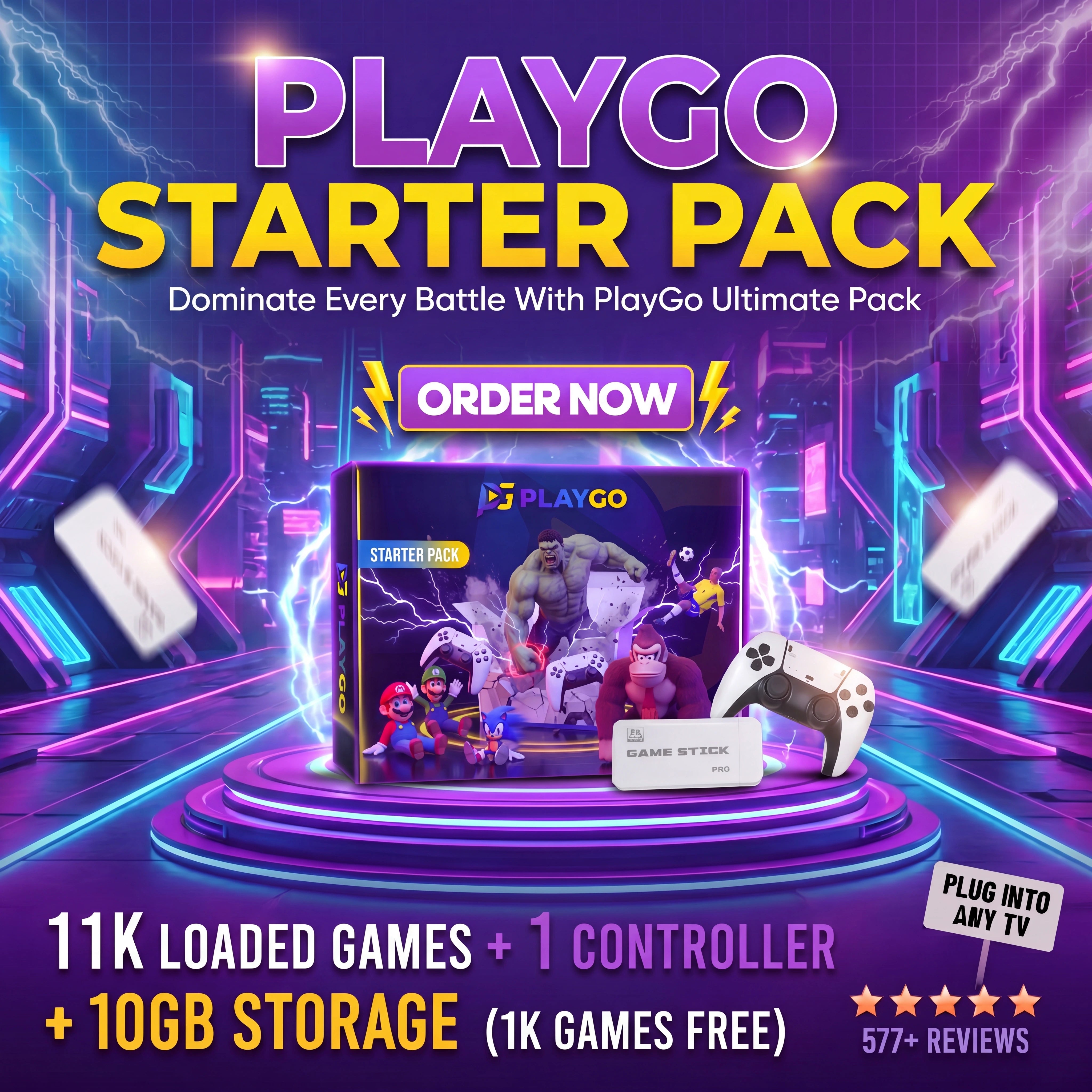 PlayGO™ PRO Game Stick (2026 ULTRA EDITION)
